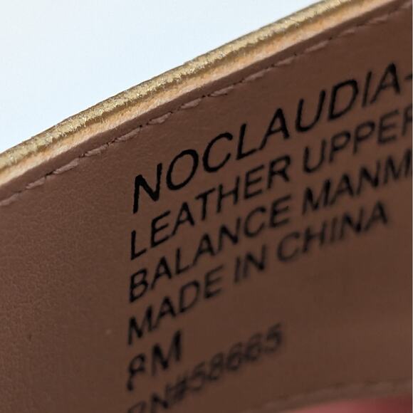 Nordstrom Claudia Platform Sandal Ankle Strap Women's Gold Size US8M EU39 - Picture 5 of 13